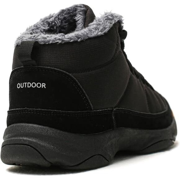 Winter Backpacking Snow Boots -Water Resistant Fur Lined Shoes (Non-Slip)